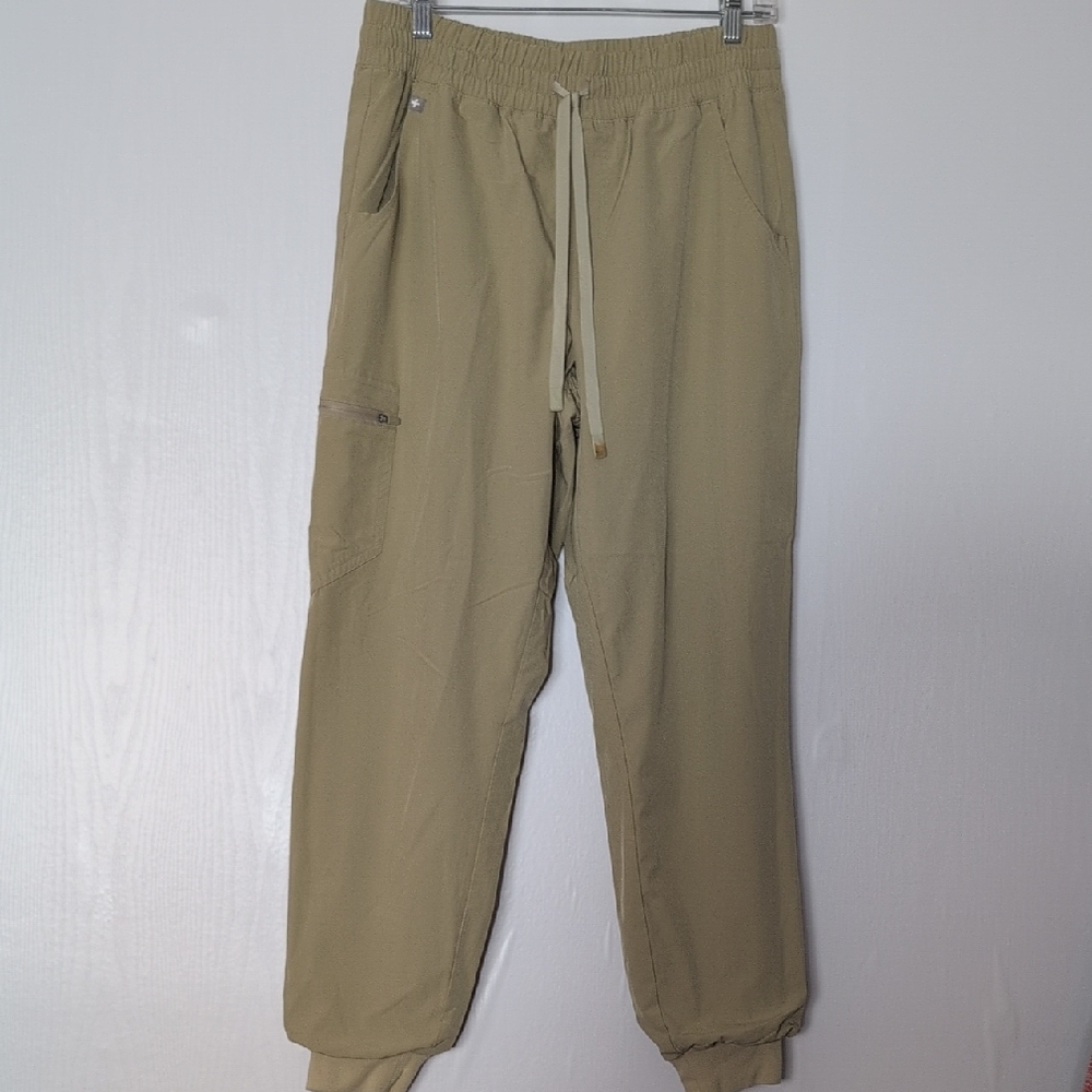 Figs Zamora High-Waisted Fionlite-Lined Jogger Scrub Tech MCollection Unisex Tan
